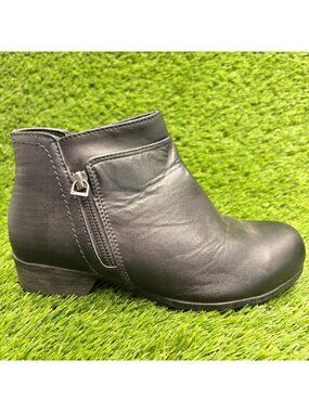 Rockport Carly Womens Size 8D Black Leather Composite Toe Safety Work Boots
